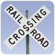 rail crossing sign
